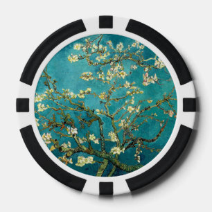 Jetons De Poker Fleurs d'amandier de Van Gogh Impressionnisme clas