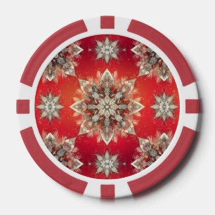 Jetons De Poker Flocons de décembre