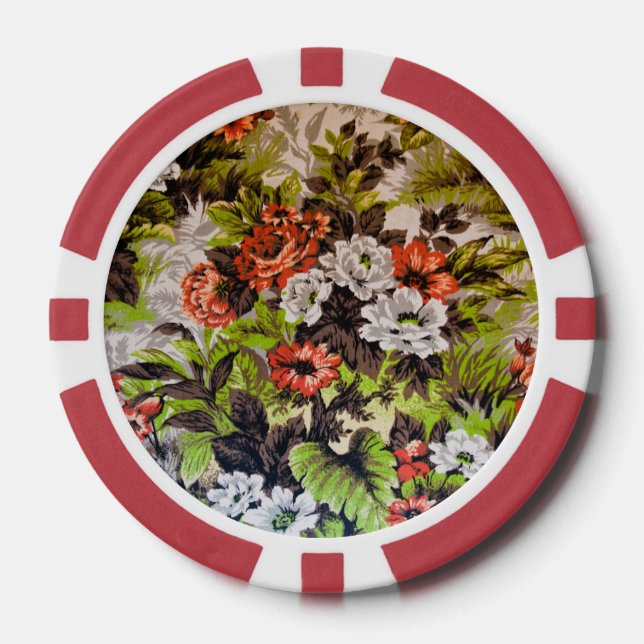 Jetons De Poker Floral (Recto)