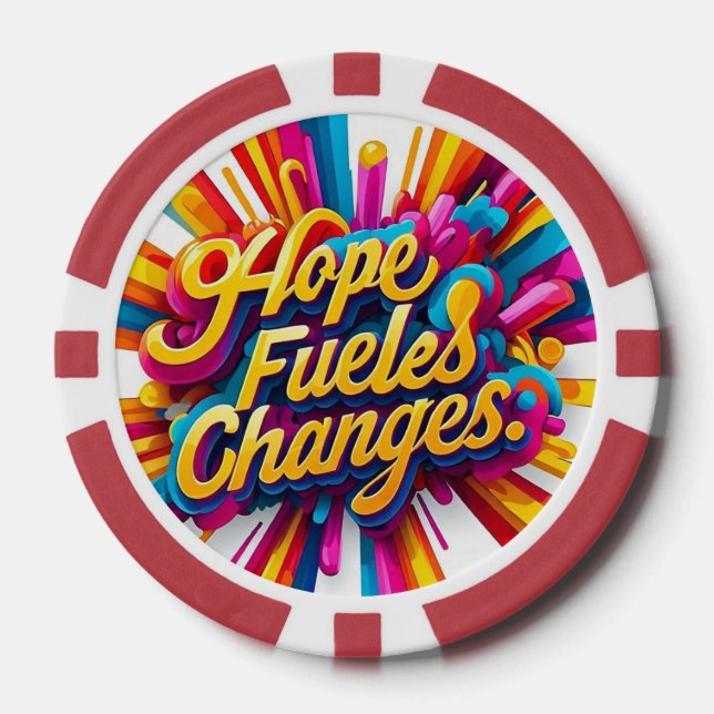 Jetons De Poker "Force intérieure libérée" (Recto)