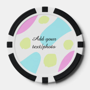 Jetons De Poker Formes géométriques abstraites pastel ajouter nom