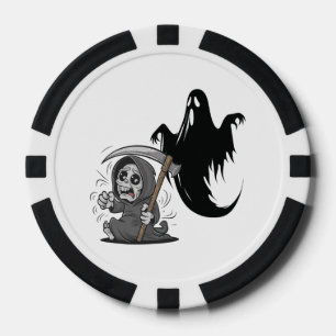 Jetons De Poker Foutaise et fantôme effrayés.