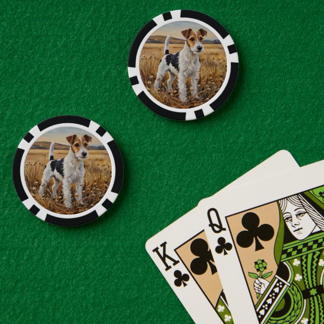 Jetons De Poker Fox Terrier (Table de poker (double))