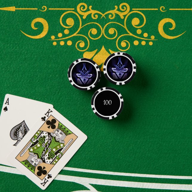 Jetons De Poker Freemason (Table de poker (pile))