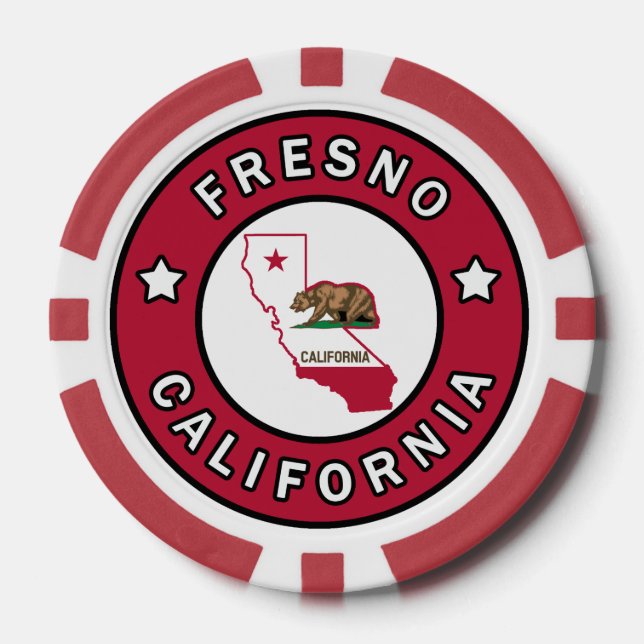 Jetons De Poker Fresno Californie (Recto)