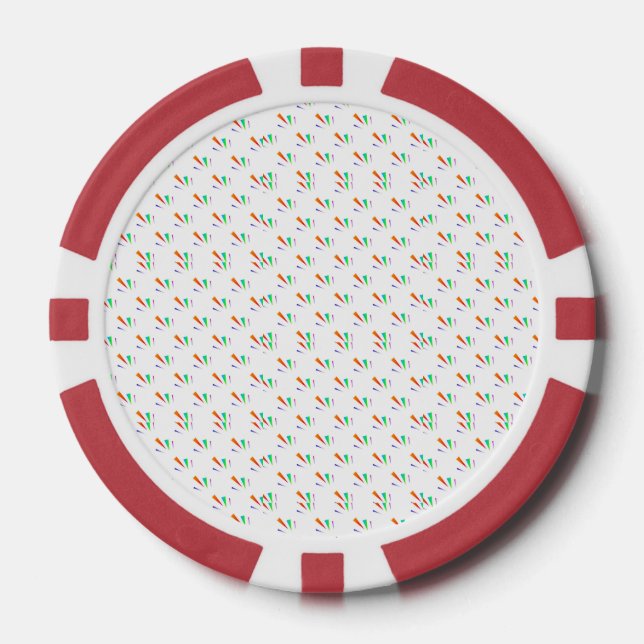Jetons De Poker Front and back view of a poker chip  (Recto)