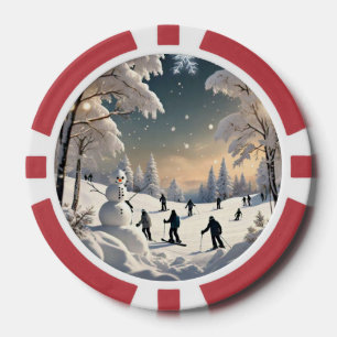 Jetons De Poker "Frozen Waterfall Wonder"