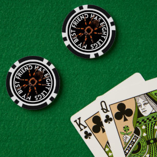 Jetons De Poker Funny meilleur ami Tarantula
