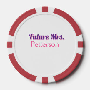 Jetons De Poker Future Mme ajouter nommariée mariage enterrement d