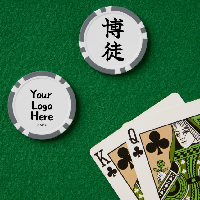 Jetons De Poker GAMBLER (Bakuto) Japanese Kanji (Table de poker (double))