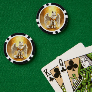Jetons De Poker Gardien de l'Aube – Le Loup à l'Aile Blanche.