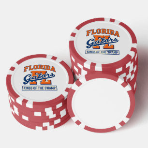 Jetons De Poker Gators de Floride Rois du Marais Vintage Collège
