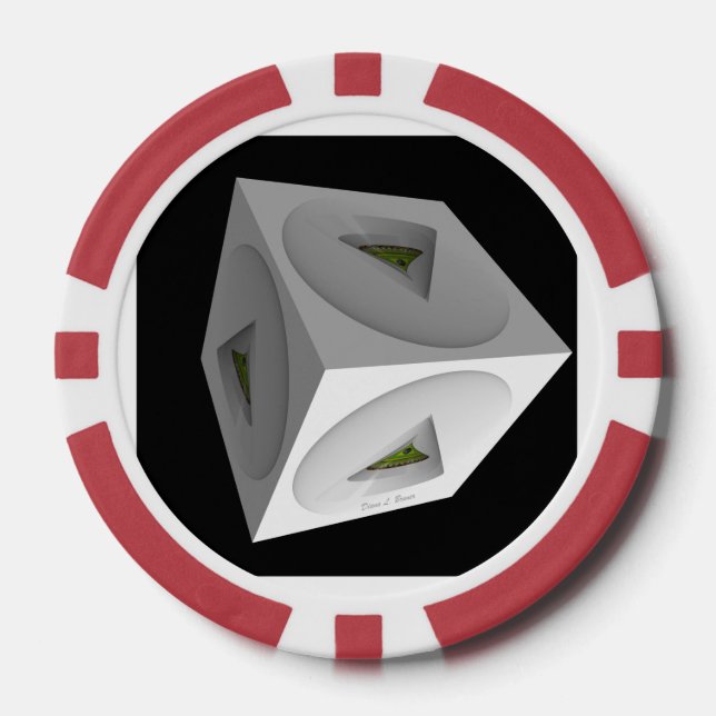 Jetons De Poker Geo Cube (Recto)