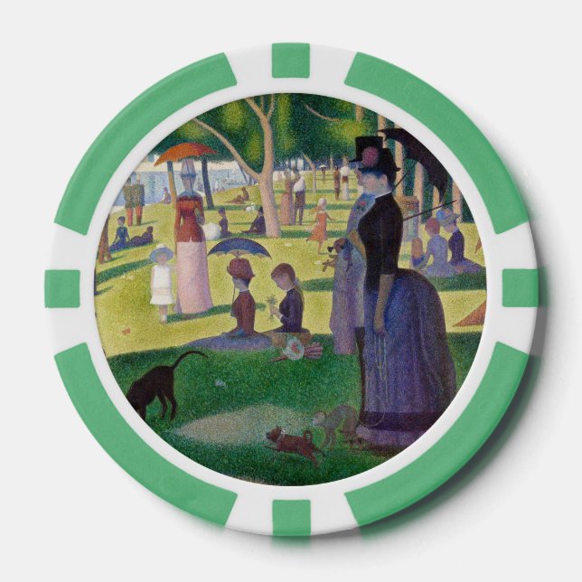 Jetons De Poker Georges Seurat - Un dimanche après-midi à l'Île de (Recto)