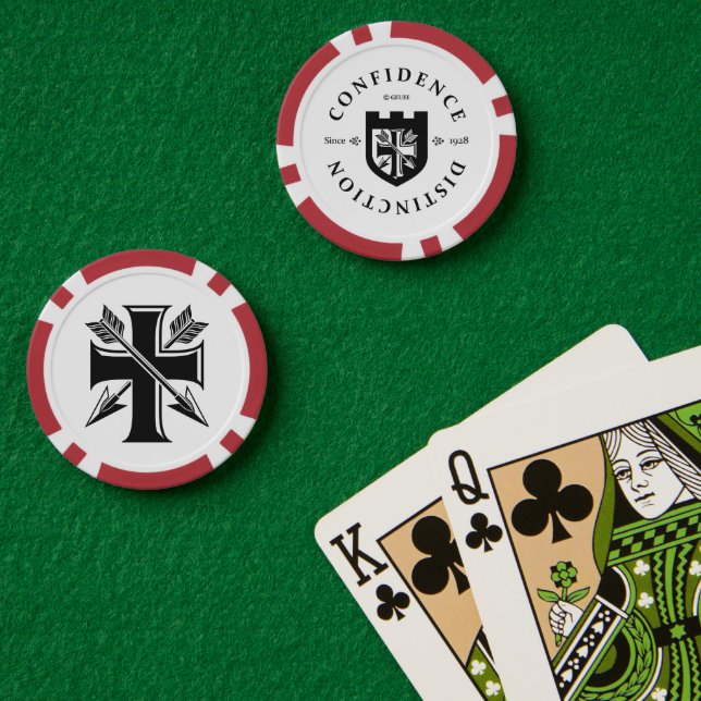 Jetons De Poker GEUEE Série Chevalier Vintage (Table de poker (double))