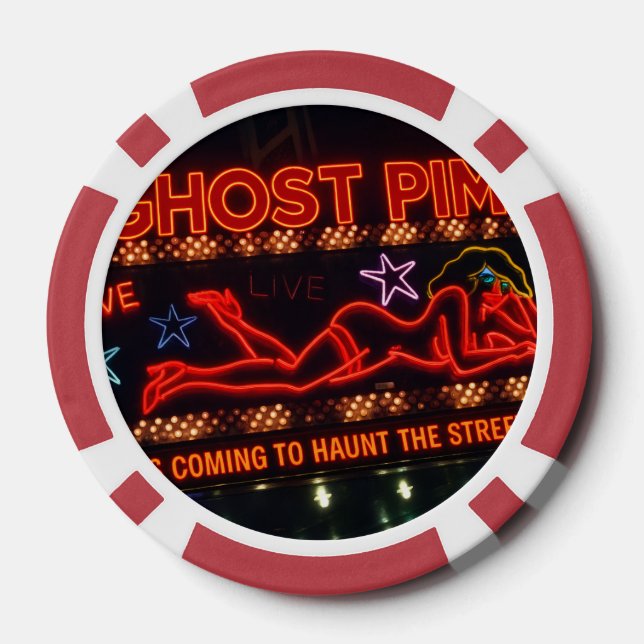 Jetons De Poker Ghost Pimp Classic Playing Cards (Verso)