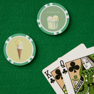 Jetons De Poker Glace à la Piña Colada