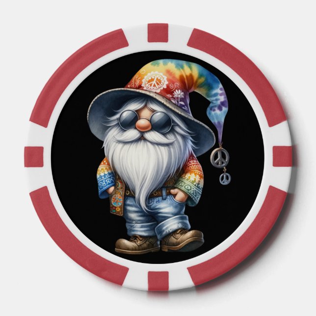 Jetons De Poker Gnome Hippie (Recto)