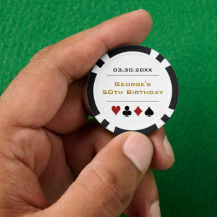 Jetons De Poker Gold Black Las Vegas Casino Poker Chip Anniversair