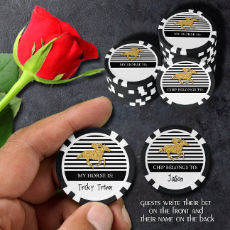 Jetons De Poker Gold Racehorse Derby Day