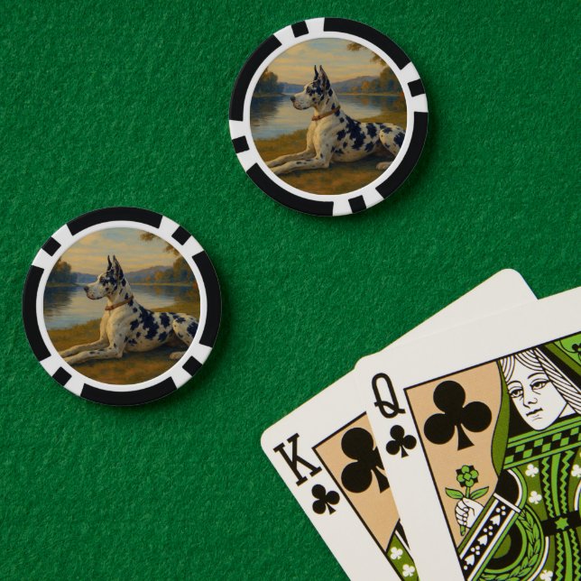 Jetons De Poker Grand Danois (Table de poker (double))
