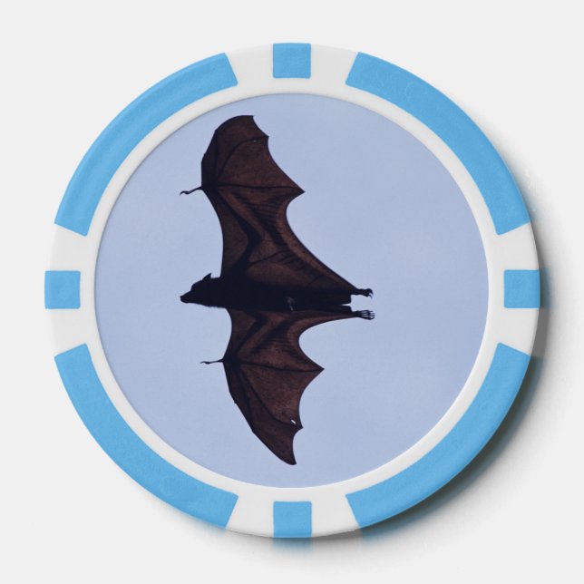 Jetons De Poker Grande chauve-souris volante (Recto)