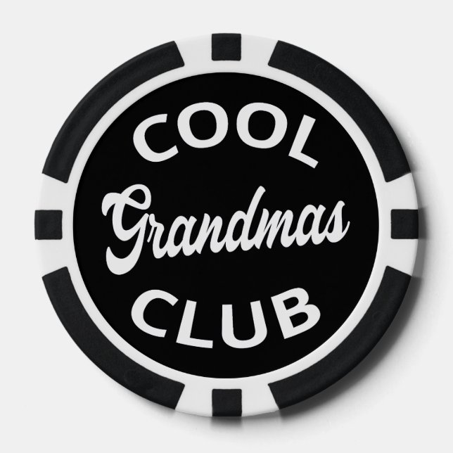 Jetons De Poker Grandmas Club cool I (Recto)