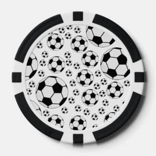 Jetons De Poker Graphisme de ballon de football classique Fan de s