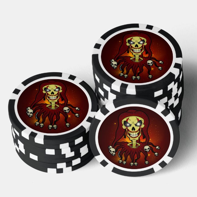 Jetons De Poker Graphismes Screwball Joker Mort (Empiler)