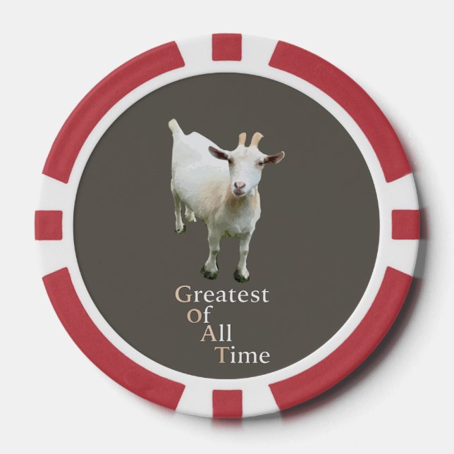 Jetons De Poker Greatest of all time Goat (Recto)