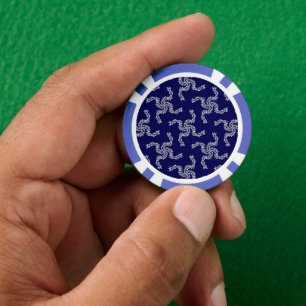 Jetons De Poker Guirlande de Noël Bleue, Décoration de Noël, Xmas