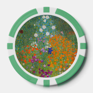 Jetons De Poker Gustav Klimt - Jardin de fleurs