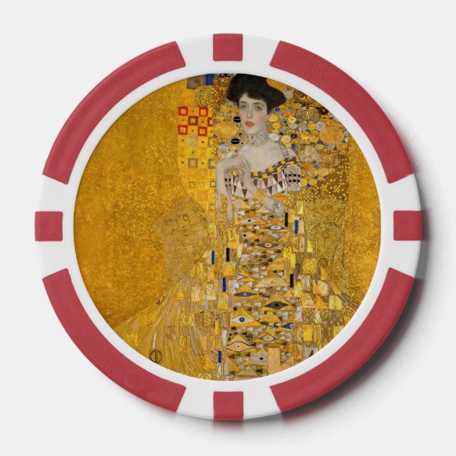 Jetons De Poker Gustav Klimt - Portrait d'Adèle Bloch-Bauer I (Recto)