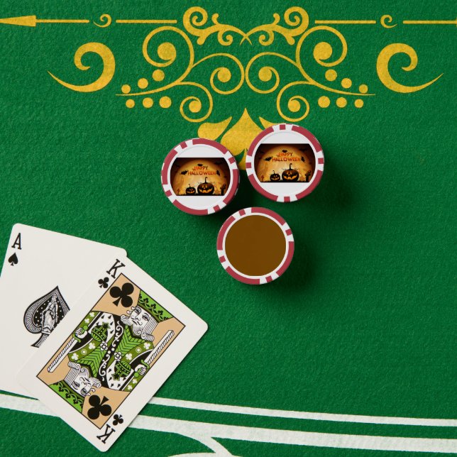 Jetons de poker Halloween (Table de poker (pile))