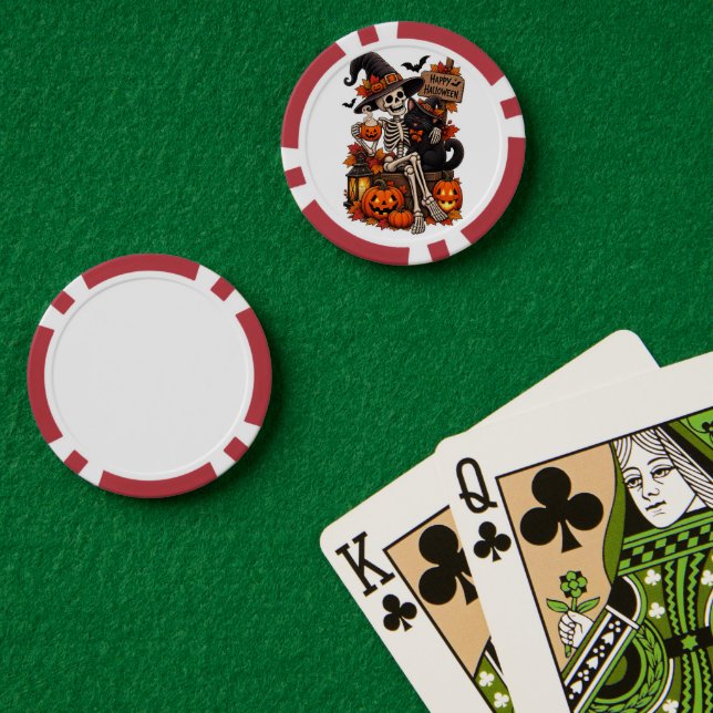 Jetons De Poker Halloween  (Table de poker (double))