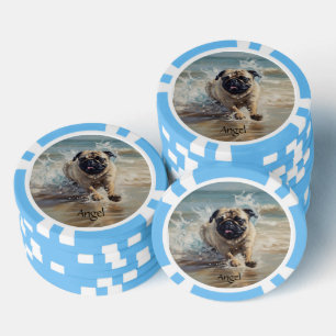 Jetons De Poker Happy Carlin at the Beach personnalisable