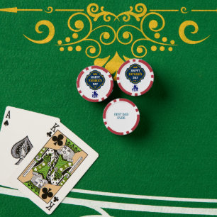 Jetons De Poker Happy Fête des pères Crown & Kids - Un hommage roy