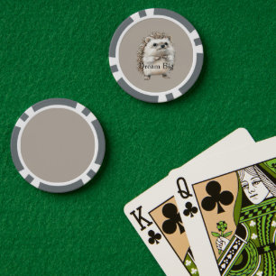 Jetons De Poker Hérisson Réalise tes rêves (ou personnalise)  