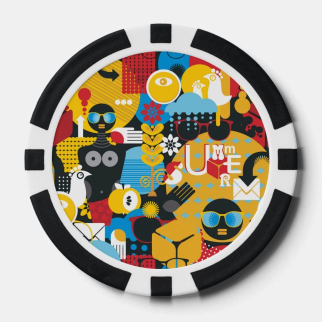 Jetons De Poker Heure d'été (Recto)