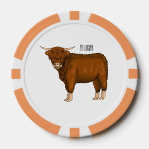 Jetons De Poker Highland cow