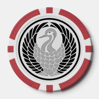 Jetons De Poker Hikosaburo I Kabuki Crest Tsuru no Maru Mon