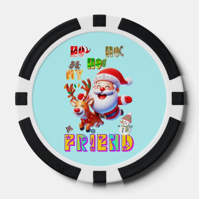 Jetons De Poker Ho Ho Ho Mon Cher Ami (Recto)