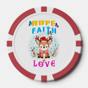 Jetons De Poker Hope Faith Love