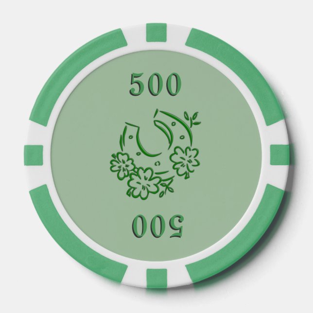 Jetons De Poker Horseshoe irlandais (Recto)