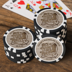 Jetons De Poker Il Noue les Lacets Enterrement de Vie de Garçon Co