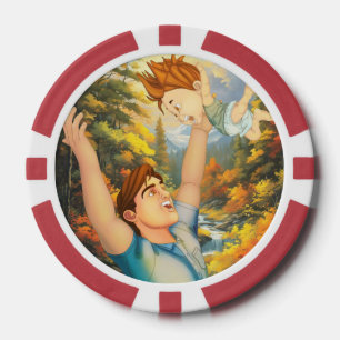 JETONS DE POKER IL N'Y A RIEN DE TEL QU'UNE BONNE TOUCHE AVEC PAPA