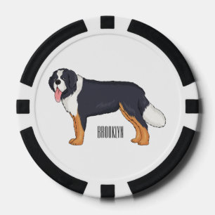 Jetons De Poker Illustration bernoise d'un chien de montagne