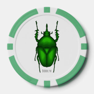 Jetons De Poker Illustration de bug Mecynorhina torquata