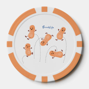Jetons De Poker Illustration de cacahuètes sautantes de dessin ani