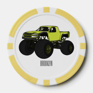 Jetons De Poker Illustration de camion monstre